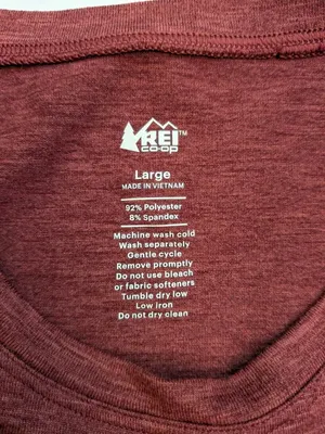 Rei Co Op Base Layer Womens Sz L Red Outdoor Hiking Gorpcore Long Sleeve Shirt thumbnail 8