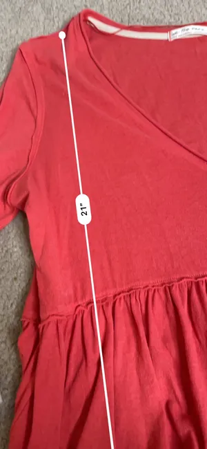 Free People Orange cream Babydoll Top thumbnail 3