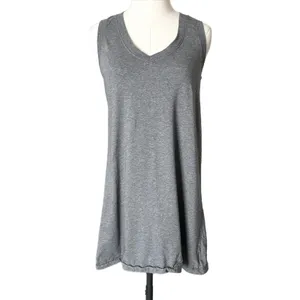 Pact Womens Grey Organic Cotton Sleeveless V-Neck Shift Mini Dress Size Small thumbnail 2