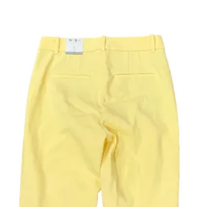 White House Black Market Yellow Slim Leg Dress Pants Size 2 NWT thumbnail 4
