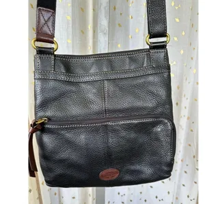 Fossil Morgan Vintage Traveler Genuine Leather Messenger Crossbody Shoulder Bag thumbnail 4