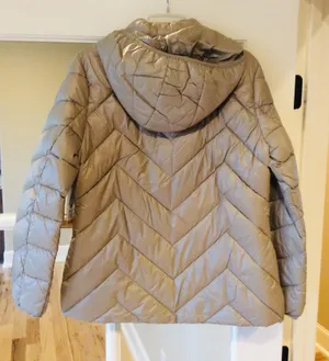 London Fog Down Jacket Lightweight Coat Womens Medium Champagne thumbnail 5