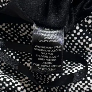 White House | Black Market Black & White Micro Polka Dot V-Neck Midi Pencil Dress Career Church Size 8 thumbnail 8