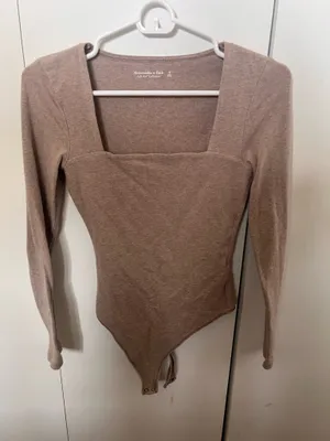 Abercrombie Pink Bodysuit Long Sleeve S thumbnail 1