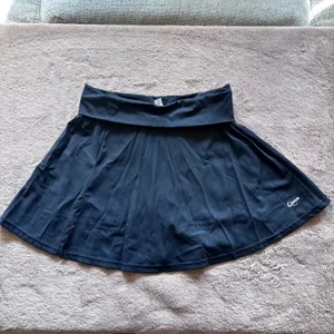 QINSEN Black Athletic Skort with Built-in Shorts Tennis Golf Running Size L thumbnail 2