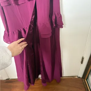 Lulus Brilliant Grace Plum Purple Ruffled One-Shoulder Maxi Dress Size XS Formal thumbnail 9