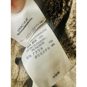 VINTAGE EDDIE BAUER Brown Faux Fur Lined Suede Leather Oversized Coat Size M thumbnail 3