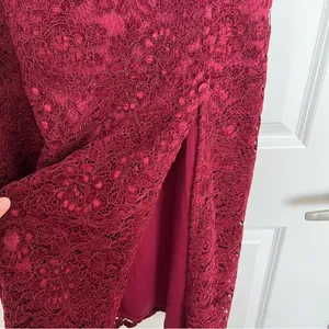 NEW Altar’d State Burgundy Maxi Skirt Size XXL NWT thumbnail 8