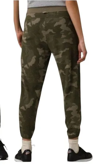 Prana Sage Green Camo Hemp‎ Blend Cozy Up Ankle Pants Joggers Size XS thumbnail 1