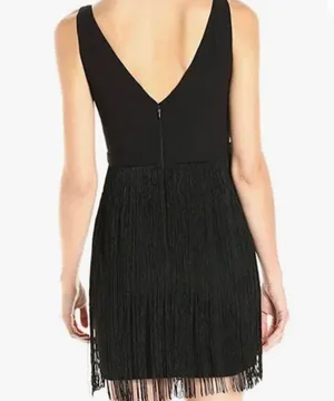 Aidan Mattox Aiden Mattox Mini Fringe Dress thumbnail 3