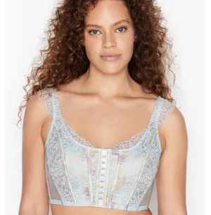 Victoria's Secret Dream Angels Blue Pastel Lace Corset Bra S Fairy Lingerie thumbnail 2