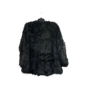 Ellos Women's Black Faux Fur Coat thumbnail 2
