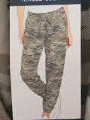 GAP Medium Jogger Pants Camo Green Lyocell Elastic Waist QLP1073S Utility Casual thumbnail 1