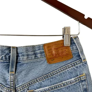 LEVI’S Mid Thigh Distressed Denim High Waisted Blue Jean Shorts thumbnail 7