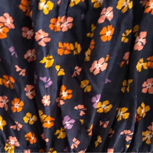 Madewell Puff-Sleeve Square Neck Smocked-Waist in Aloha Floral Crop Top S thumbnail 13