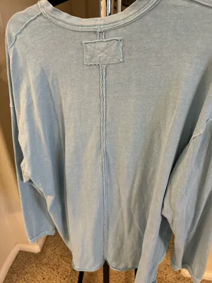 We The Free FP Blue Top Size Large thumbnail 3
