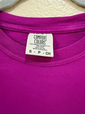 Comfort Colors Southern Roots Long Sleeve Graphic Tee Magenta Size Small thumbnail 5