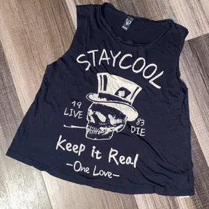 Windsor Black Graphic Tank Top thumbnail 8
