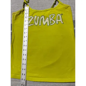 Zumba Wear Women's Green‎ Athletic Tank Top Size Medium Spaghetti Strap thumbnail 2