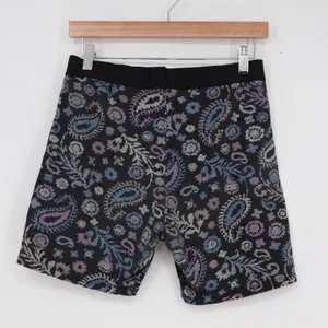 Champion Womens Pixelated Paisley Bike Shorts Black Purple Size L thumbnail 4