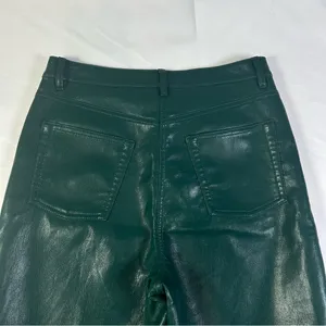 Aritzia Wilfred The Melina Faux Leather Pants in Aventurine Green Women's Size 6 thumbnail 14