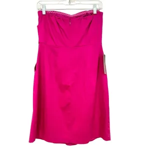 The Limited Strapless Cocktail Dress‎ Women's 6 Fuchsia Formal Barbiecore Party thumbnail 6