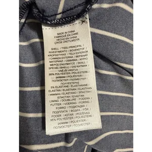 Lauren Ralph Lauren Navy And White Striped Jersey Midi Dress W 3/4 Sleeve Sz 4 thumbnail 4