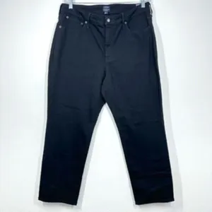 J. Crew Factory Curvy essential straight black jean in all-day stretch NWT‎ thumbnail 2