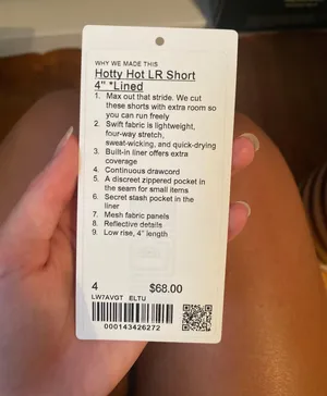 Lululemon Hotty Hot Short 4” thumbnail 6