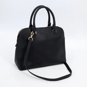 Michael Kors Cindy‎ Dome Satchel Womens L Black Saffiano Leather Crossbody Bag thumbnail 2
