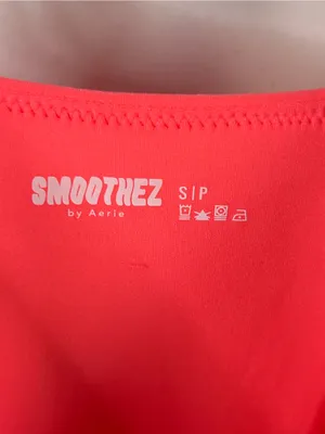 New Aerie Smoothez Neon Pink One-Piece Spaghetti Strap Bodysuit thumbnail 5