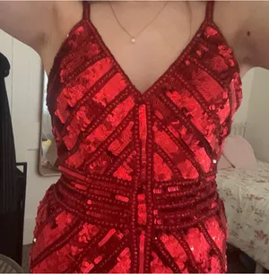 Sherri Hill Homecoming Dress Red thumbnail 3