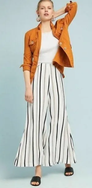 Anthropologie ett:twa Manon Flowy Striped Pants Women’s 2 thumbnail 1