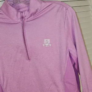 Peter Millar Womens Pink‎ Suncomfort Long Sleeve 1/4 Zip Golf Pullover Medium thumbnail 3