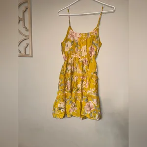 Blu Pepper Yellow Floral Print Dress thumbnail 7