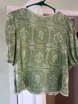 Solitaire Green floral shirt thumbnail 2