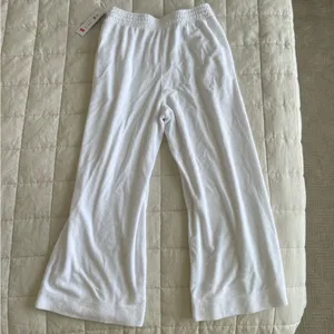Stateside White Wide-Leg Terry Pants thumbnail 6
