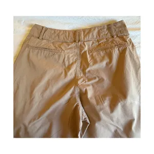 Theory Pants Womens Size 4 Tan Barrel Leg Cotton Twill Pockets High Rise Casual thumbnail 3