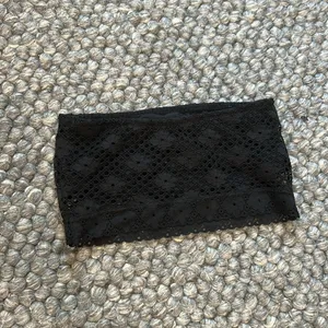 Aerie Black Crochet Bandeau‎ Top Size XS thumbnail 7