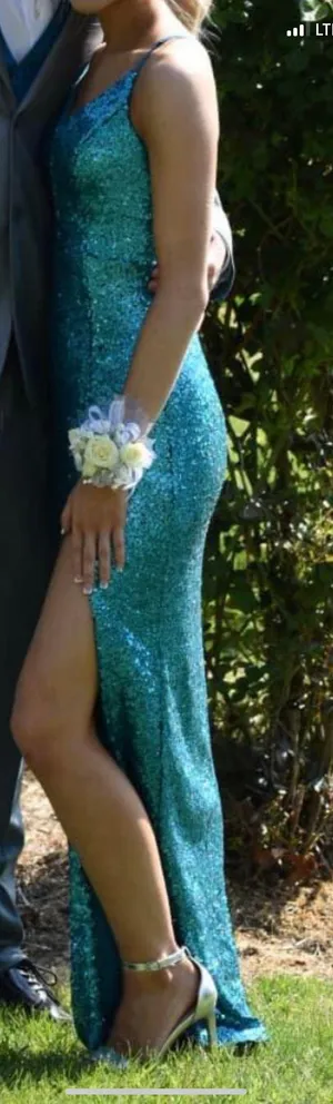 prom dress Blue Size 0 thumbnail 2