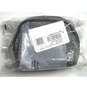 Lululemon Glitter Everywhere Nano Belt Bag Gray Silver Metallic NEW thumbnail 2