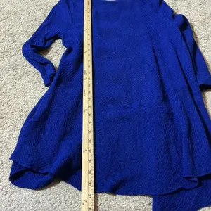 Ann Taylor Women's‎ Blue Knit Cardigan Open Front Size Coastal sustainable thumbnail 4