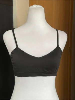 Women's Victoria's Secret PINK Black Sports Bra size S thumbnail 1