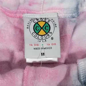 Cross‎ Colours Pink Grey Tie Dye Sweat Shorts Leont Bell Missing Size M thumbnail 4