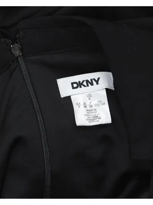 DKNY Belted Collared Tie Waist Jumpsuit DD3K284A Black 6 thumbnail 3
