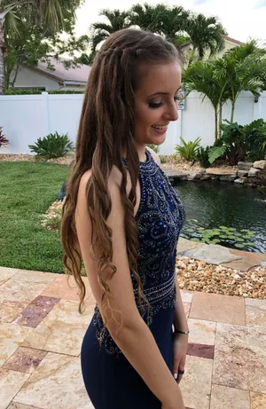 Navy Blue Prom Dress thumbnail 4