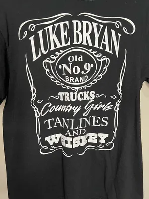 Luke Bryan Black Kill The Lights‎ 2016 Tour Country Music Concert Shirt thumbnail 3