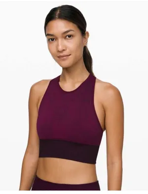 Lululemon Ebb to Train Bra wash color purple no signs of wear size 4 y2k style thumbnail 1