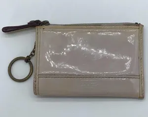 Coach patent shiny leather gray/purple wallet thumbnail 3