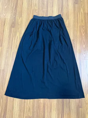 Peruvian Connection Pima Cotton Jersey Minimalist Capsule Boho Skirt Medium. thumbnail 6